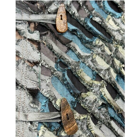 Vintage Tim Harding Art to Wear Layered Indian Silk Jacket - Picture 5 of 8